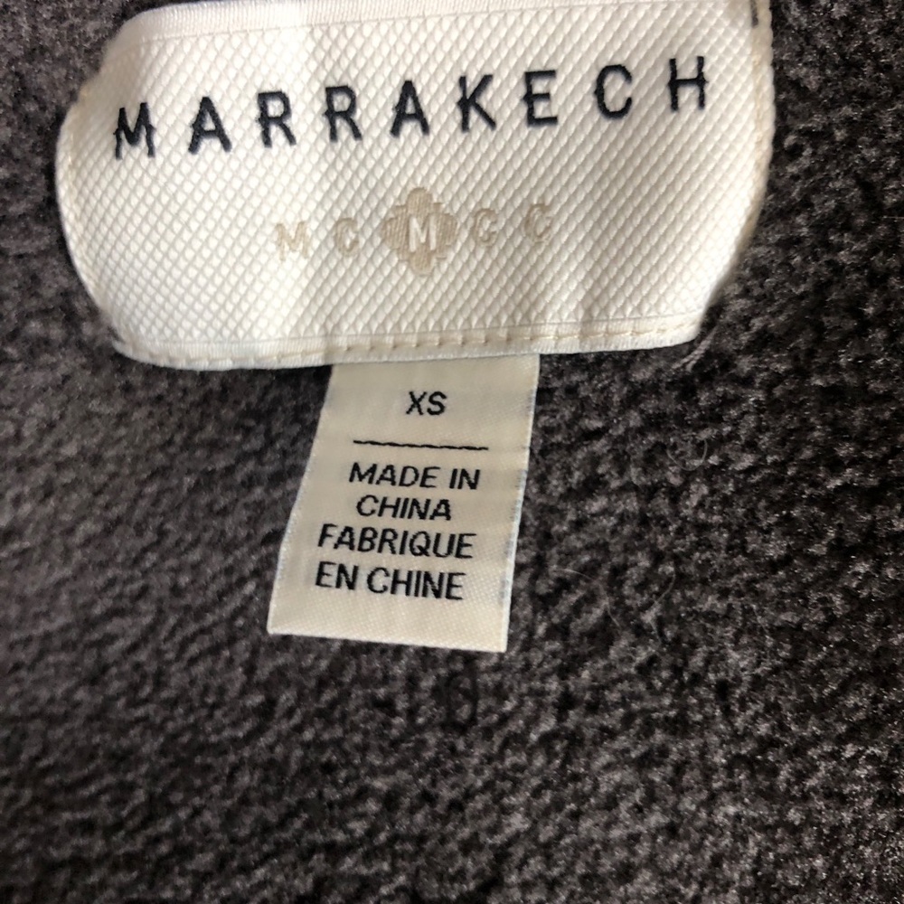 NWT Anthropologie Marrakech Aviator Gray Coat - Picture 5 of 7